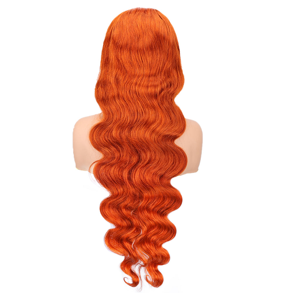 Kinnis Ginger Orange 13x4 HD Lace Front Wigs Body Wave Human Hair Wigs