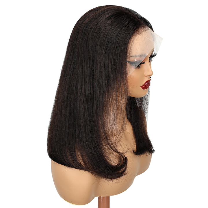 Kinnis Silky Straight Bob 13x4 HD Lace Frontal Human Hair Glueless Wig