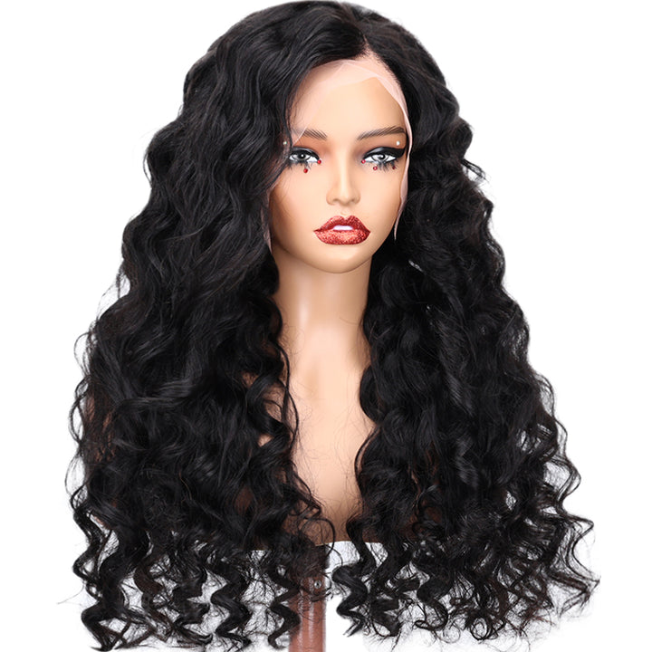 Kinnis Loose Deep Wave For Women Human Hair Glueless Wig Pre Plucked Brazilian Raw Human Hair