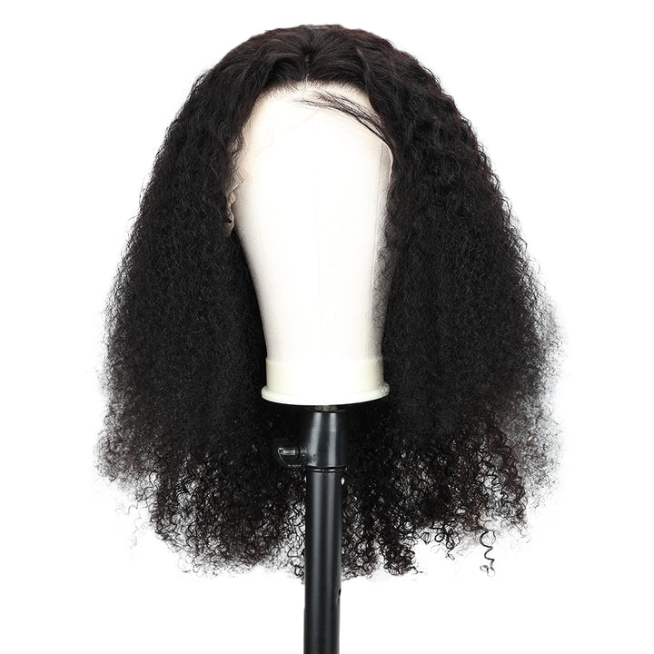 Kinnis Kinky Curly Glueless Wigs 13x6 Transparent Lace Front Wigs Human Hair Wig