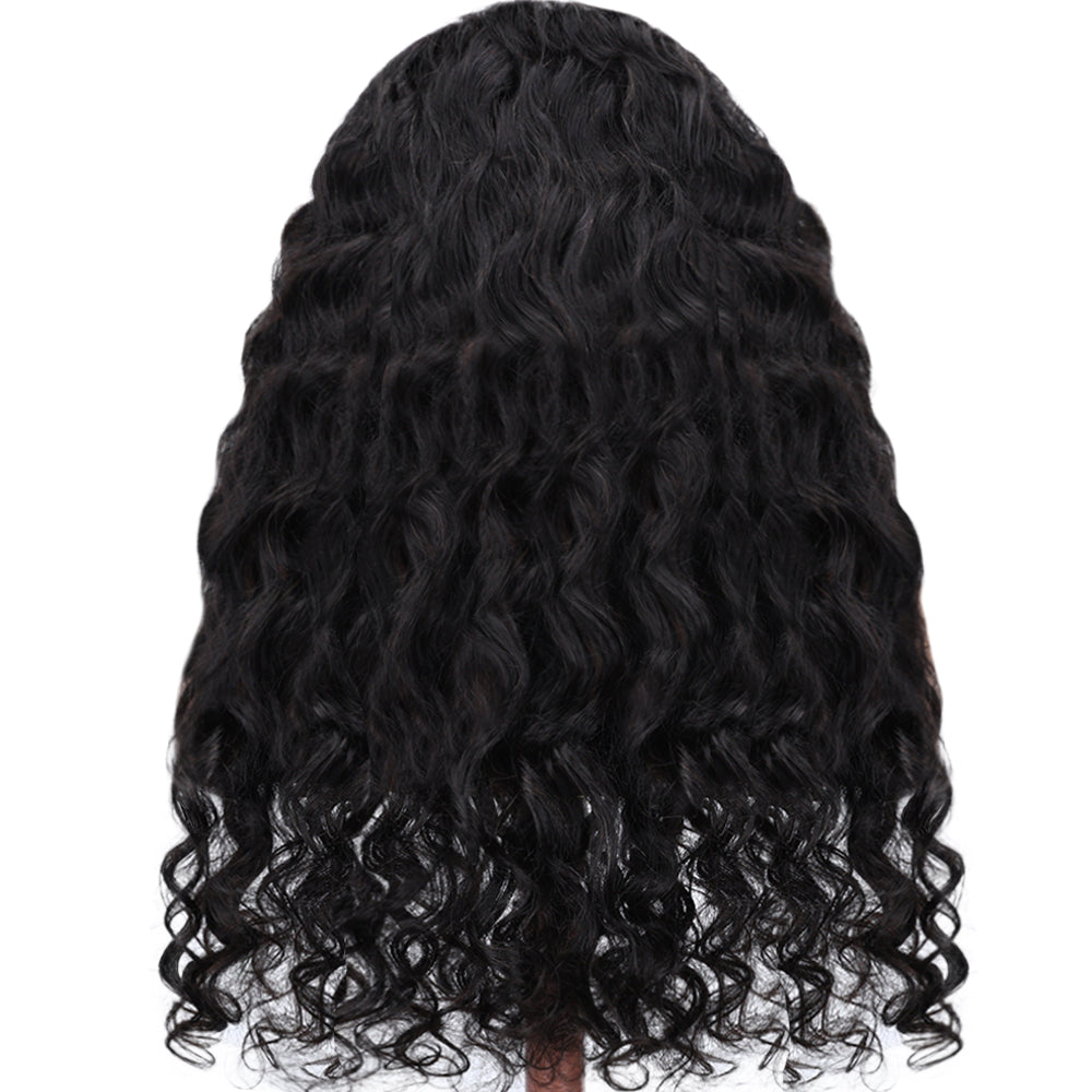 Kinnis Loose Deep Wave For Women Human Hair Glueless Wig Pre Plucked Brazilian Raw Human Hair