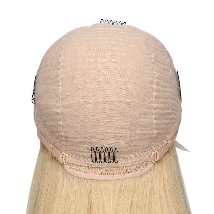 Kinnis Blonde Wigs Pure 613 Straight Hair Blonde 13x4 Lace Front Wigs Human Hair Wig