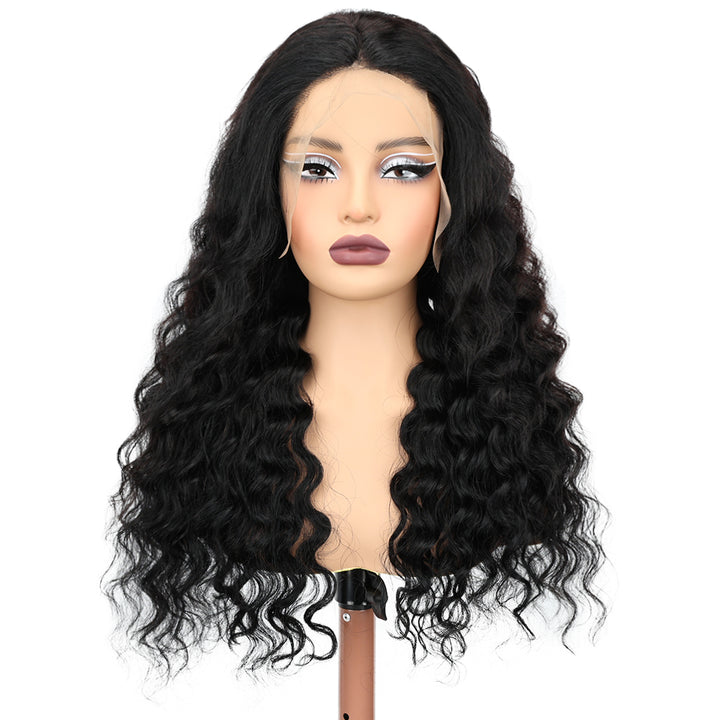 Kinnis Loose Deep Wave 13x6 HD Lace Frontal Pre-Plucked Human Hair Wig