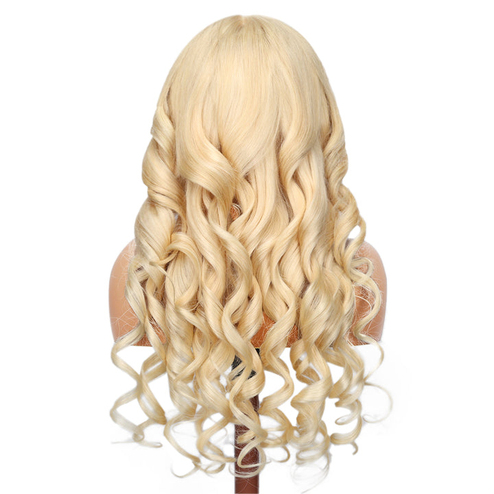 Kinnis Body Wave #613 Blonde 13x4 HD Transparent Lace Front Wigs 200% Density Human Hair Glueless Wigs