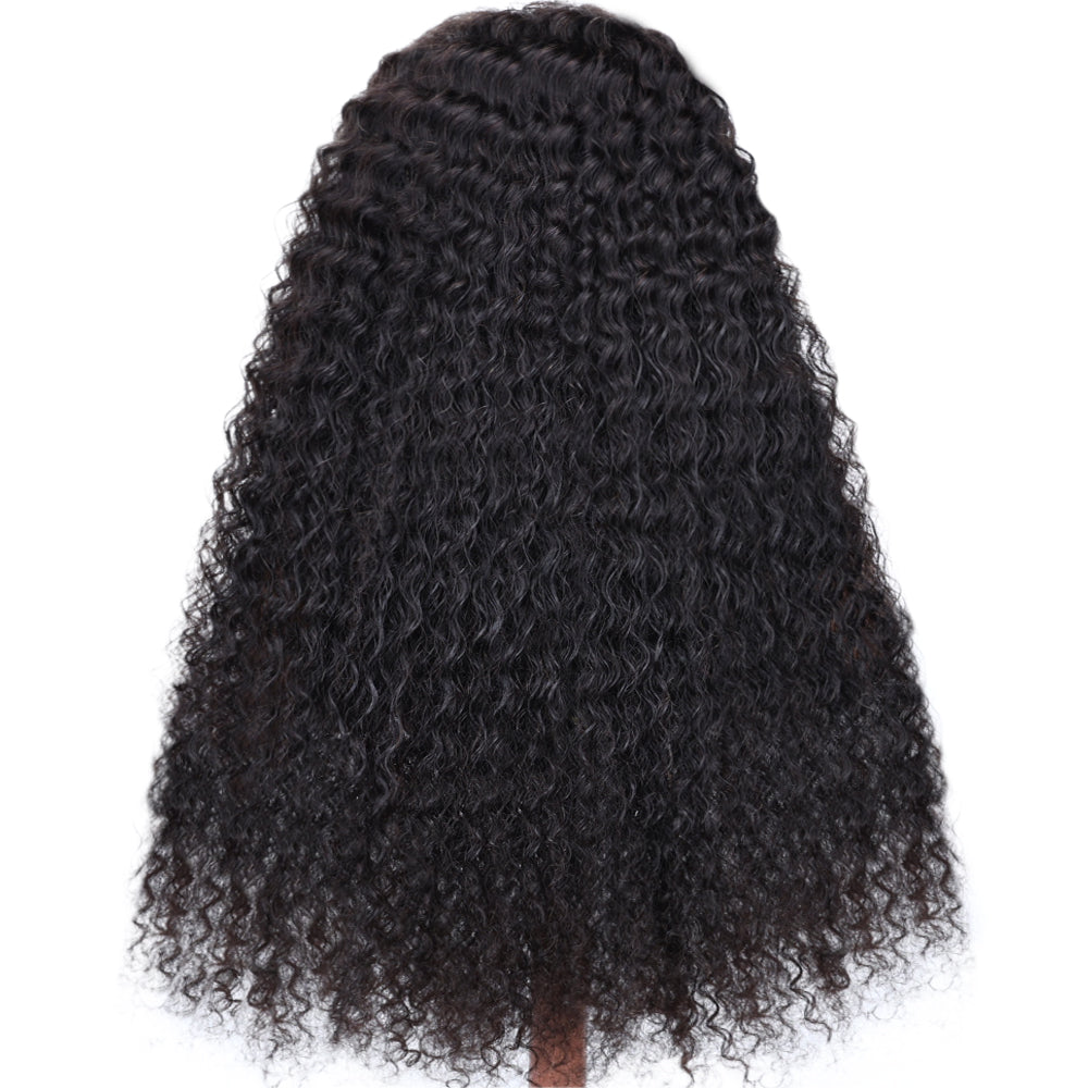 Kinnis Deep Curly Human Hair Lace Front Wig Malaysian Hair Lace Wigs 13x6 HD Frontal Wigs