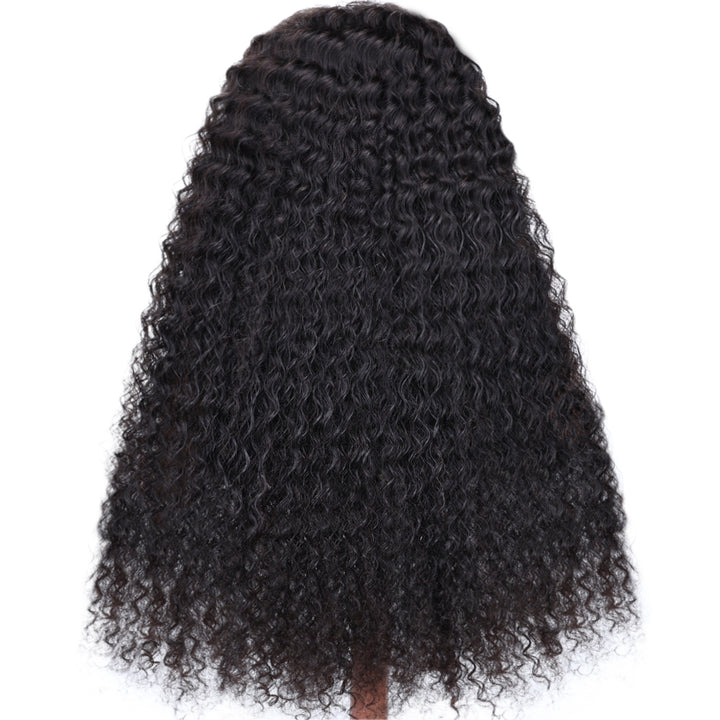 Kinnis Deep Curly Human Hair Lace Front Wig Malaysian Hair Lace Wigs 13x6 HD Frontal Wigs