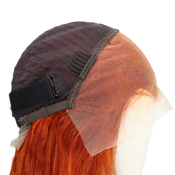 Kinnis Deep Wave Ginger Orange 13x4 HD Lace Front Wigs Human Hair Wig